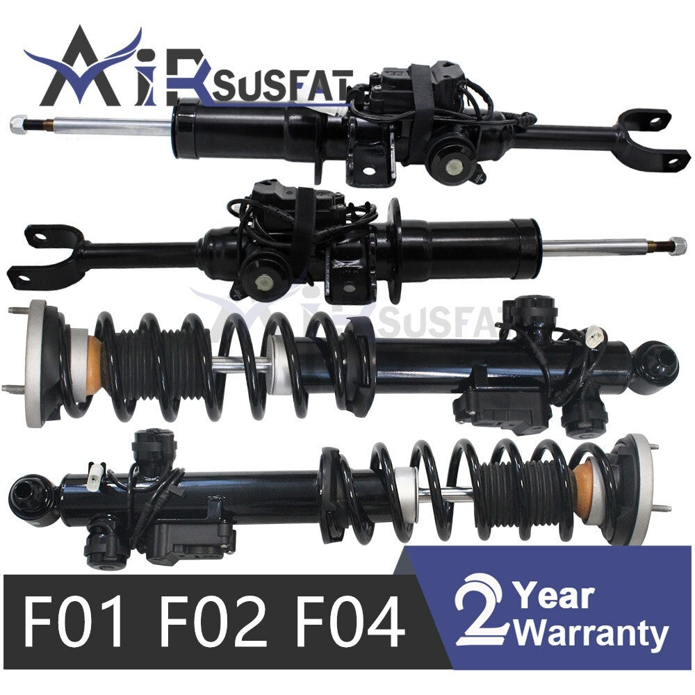 4PCS Front Rear Suspension Shock Absorbers for BMW F01 F02 F04 F10 730d 740i RWD
