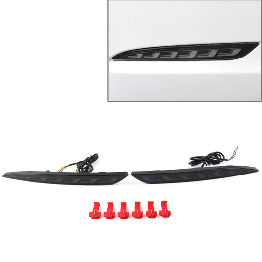 Rear Fog Lamp Brake Light Dynamic Turn Signal Reflector for Tesla Model 3 17-22
