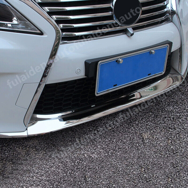 3x for LEXUS RX350 450H F Sport 13-15 Chrome Front bottom Bumper lip cover Trim