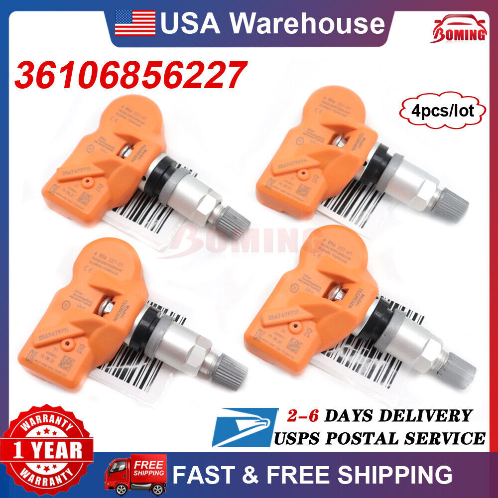 4PCS Tire Pressure Sensor 36106856227 TPMS for BMW for MINI R55 R56 R57 R58 R59 R60