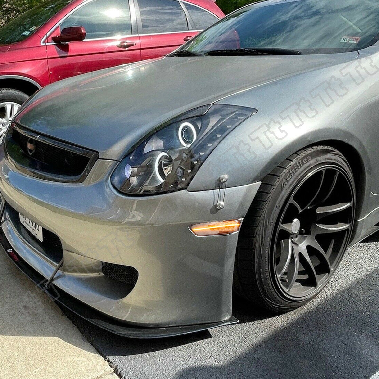 Suitable for 03-07 for INFINITI G35 2D Coupe Skyline V35 LED front marker lights (smoke effect)