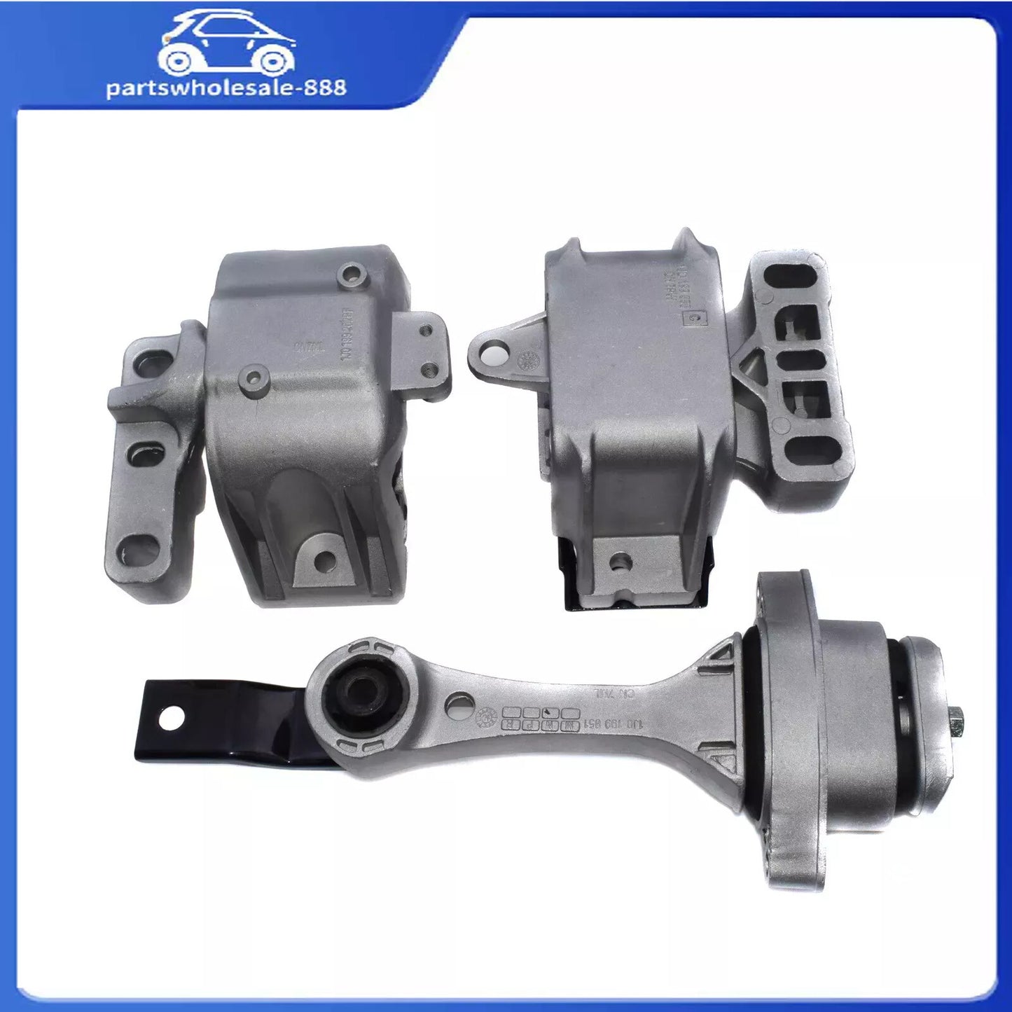 1J0199555AJ for VW for Golf GTI 1.8 Engine Motor Mounts Auto Transmission Mount 3PCS