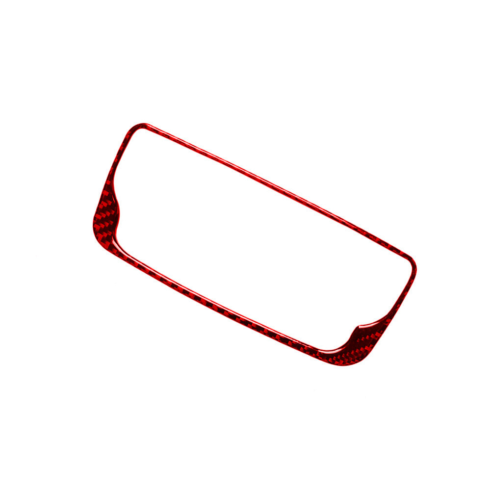 Red Carbon Fiber Rear Air Conditioner Panel Cover Sticker for Audi Q7 2016-19 B