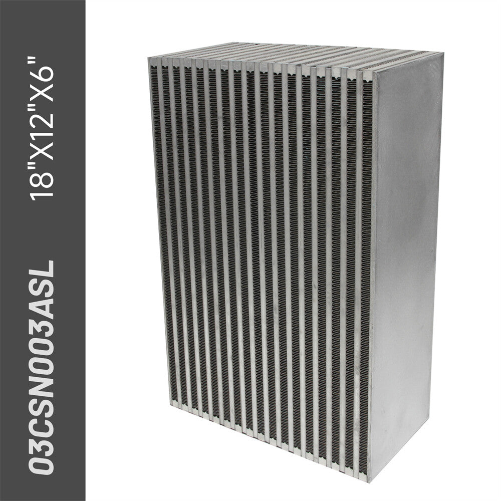 Universal Race High Performance Bar and Plate Air Intercooler Core 18X12X6