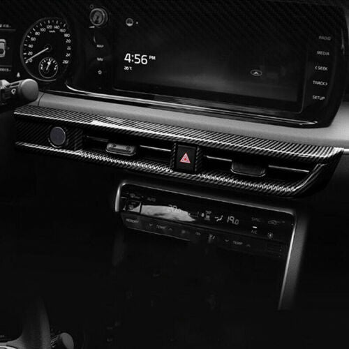 for Kia K5 2021-2023 Carbon Fiber Dashboard Central Air Outlet Vent Cover Trim
