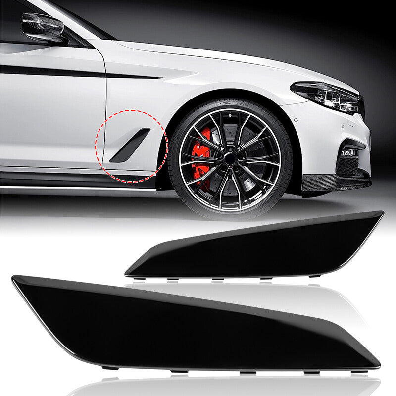2pcs Left  Right Side Fender Duct Trim Black For 2017-2020 for BMW G30 5 Series NEW