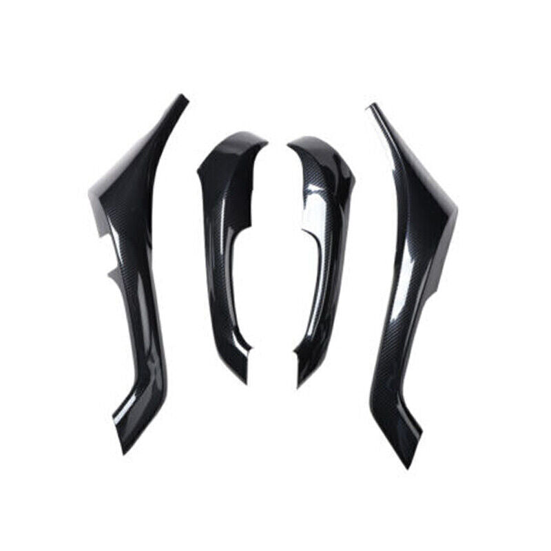 Carbon Fiber Look Interior Door Armrest Cover Trim 4pcs for Acura TSX 2009-2014