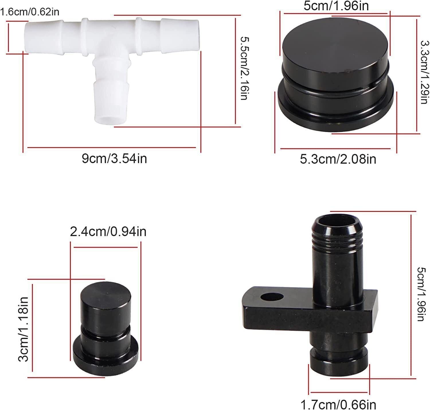 Reroute Kit Resonator Plug for 04.5-10 GM 6.6L Duramax Diesel LLY LBZ LMM
