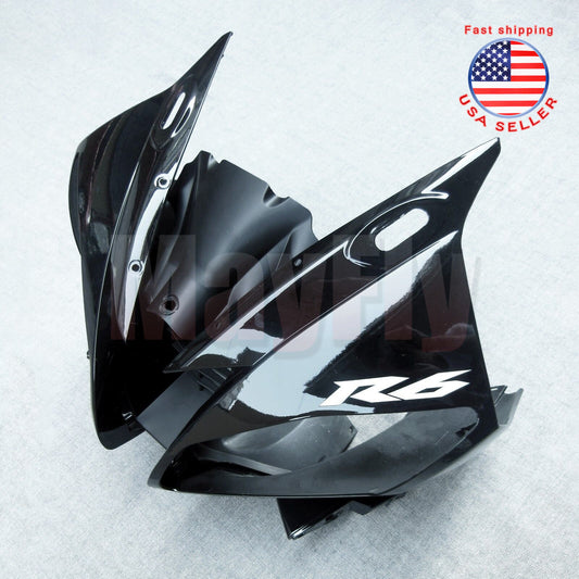 Fit for Yamaha YZF R6 2006-2007 Front Upper Fairing Headlight Cowl Nose