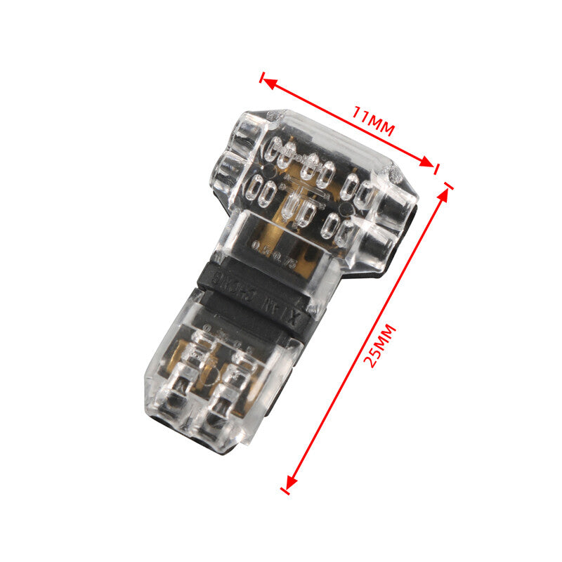 12-Piece Pack of T-Type Faucet Wire Connectors, 3-Way T-Type Solderless Wireless Stripping Parts