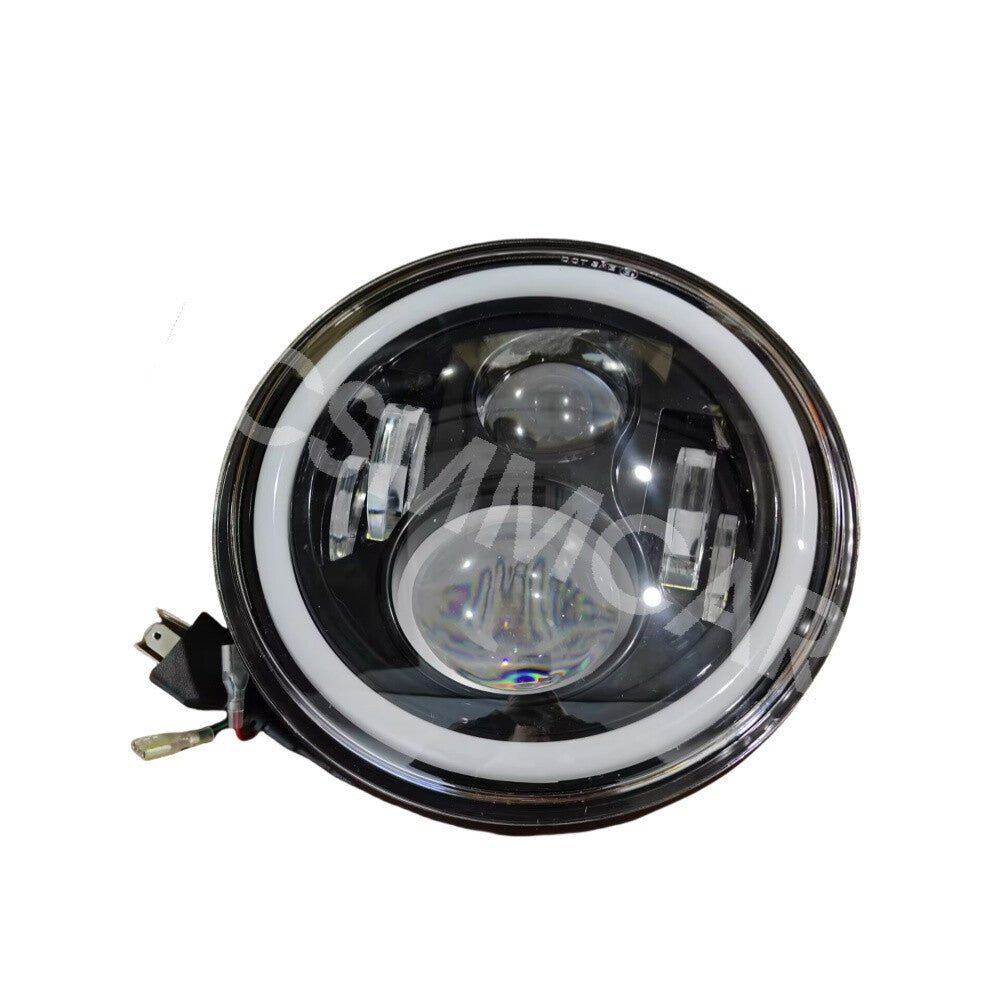 Fit for Jeep for Wrangler TJ 2 Door 1997-2006 7inch LED Headlamp Halo Angel Eye