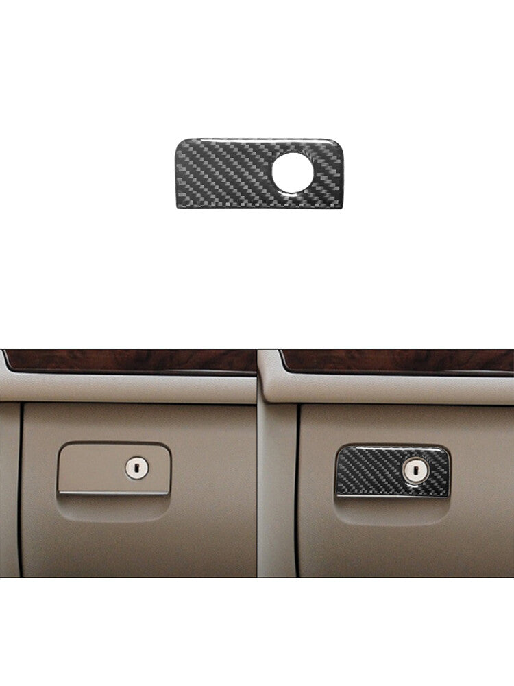 for Mercedes R-Class 2009-2012 Glove Box Switch Trim Cover Decor Carbon Fiber
