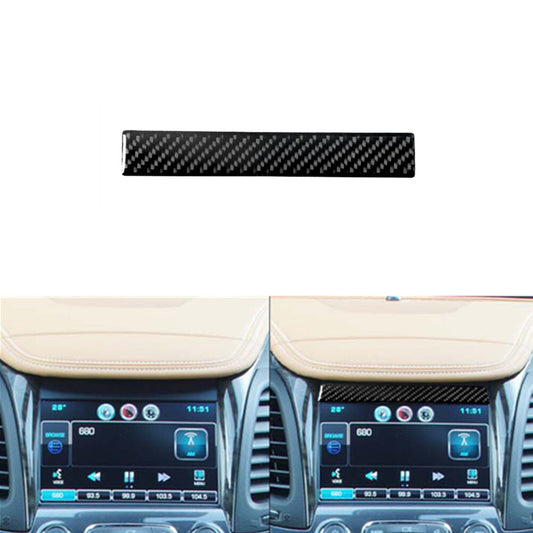 Navigation Top Trim Strip Cover Carbon Fiber Interior for Chevy Impala 2014-2020