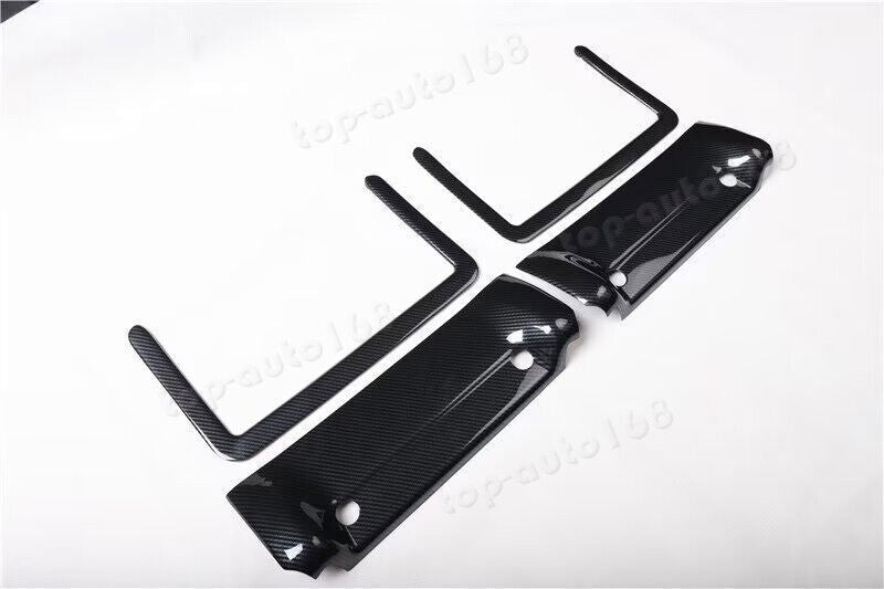 4P Carbon Fiber Look Front for Seat Back Net Pocket Trim for Benz GLE-Class 2020-23