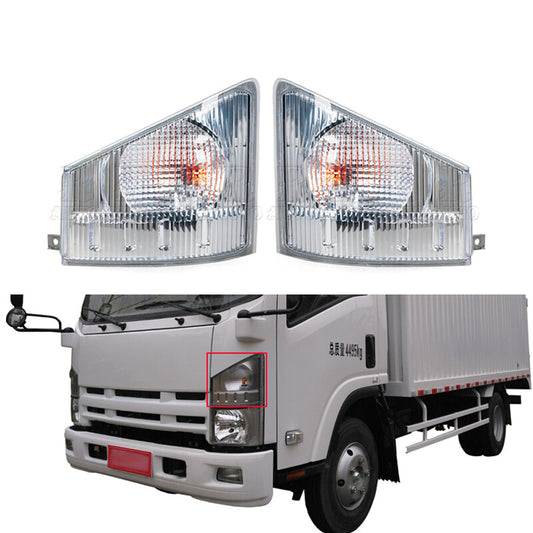 Pair Car Front Bumper Corner Light Turn Signal Light for Isuzu 700p Truck