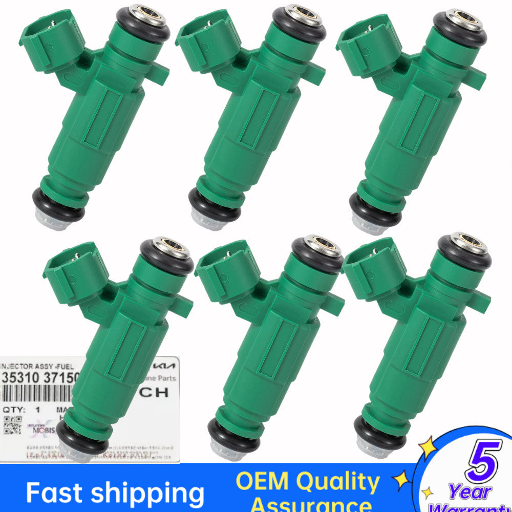 4-pack fuel injectors for 1999-11 for Hyundai and for Kia 1.6L, 2.5L, and 2.7L models. Model number 3531037150. Equipment Manufacturer ( ) New Product.