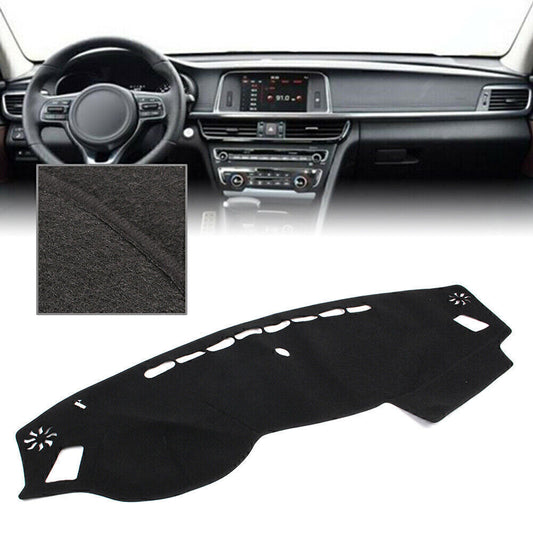 for Kia Optima 2016-2020 Black Dash Mat Dashboard Cover Dashmat Polyester