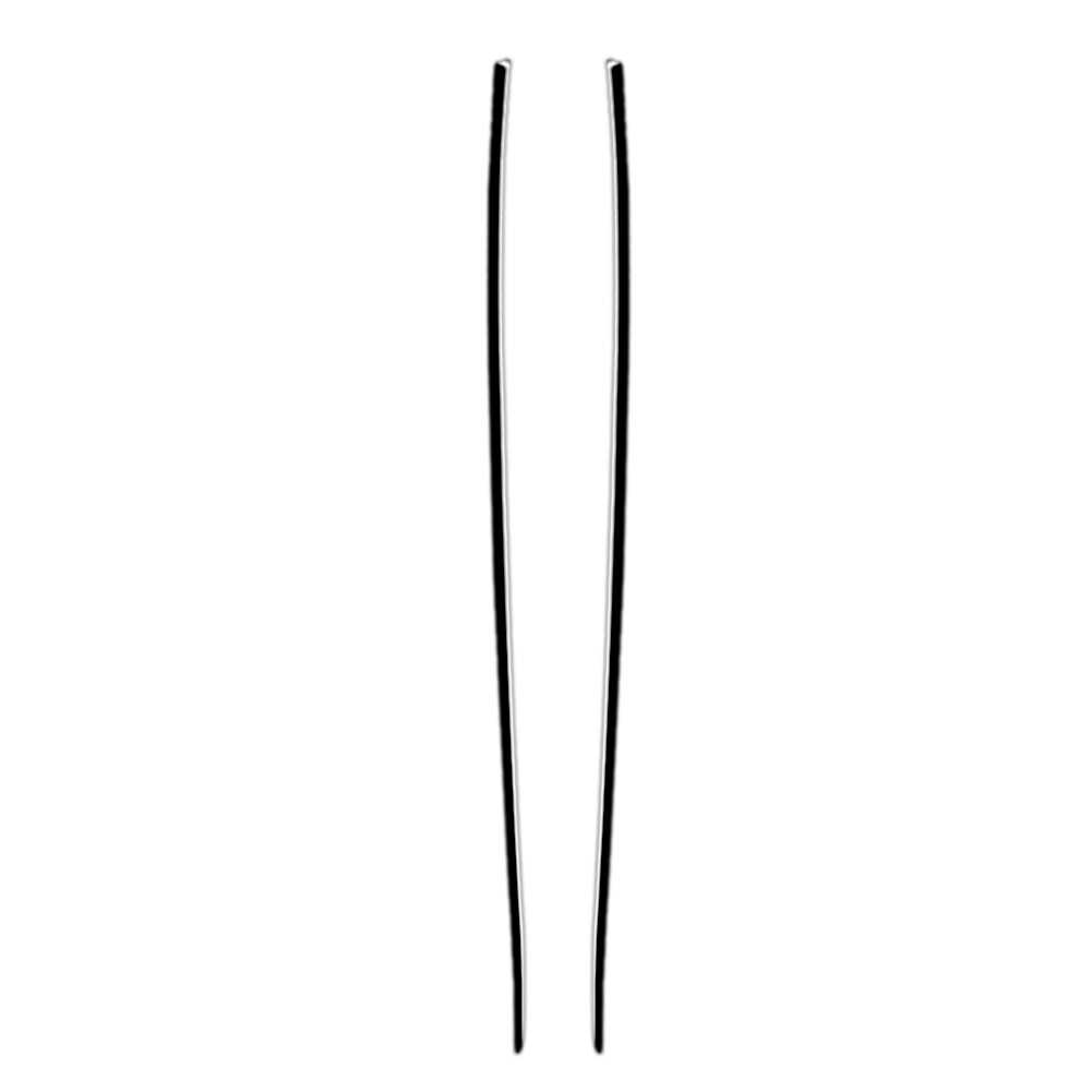 2x Piano Black Interior Front Door Strips Cover Trim for Infiniti G37 2010-2013