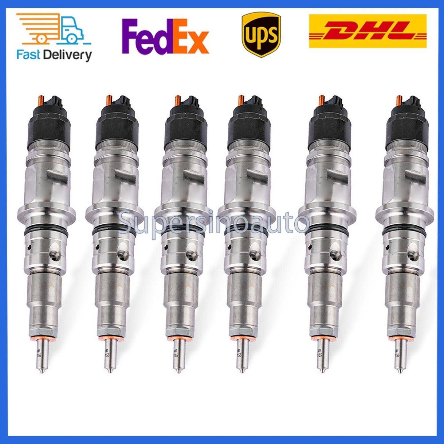 6PCS 0445120384 Fuel Injector Assy Common Rail Nozzle 120 384 For