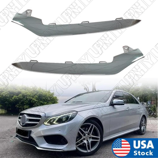 Front Bumper Chrome Trim Molding LR for Mercedes W212 E350 2014 -2016