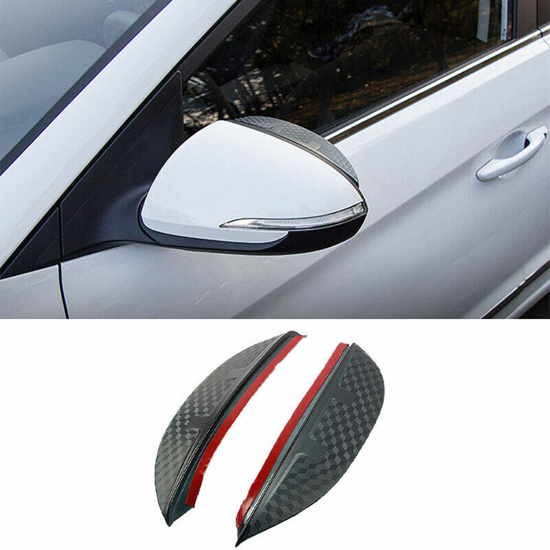 for Hyundai for Elantra 2017-20 Carbon fiber Rearview Mirror Rain Eyebrow Frame Trim