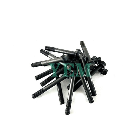 1 Set Engine Head Bolt 18pc For Yanmar 4TNV88C Engine 4TNV88C Cylinder Head Bolt