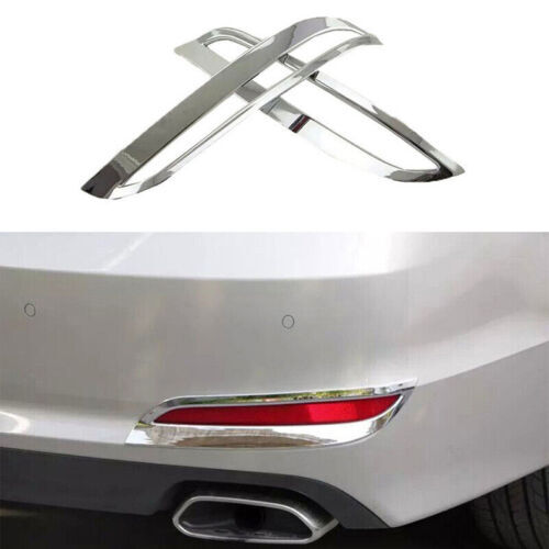 for Hyundai Sonata 2015-2017 Chrome ABS Rear Bumper Fog Light Frame Trim 2X