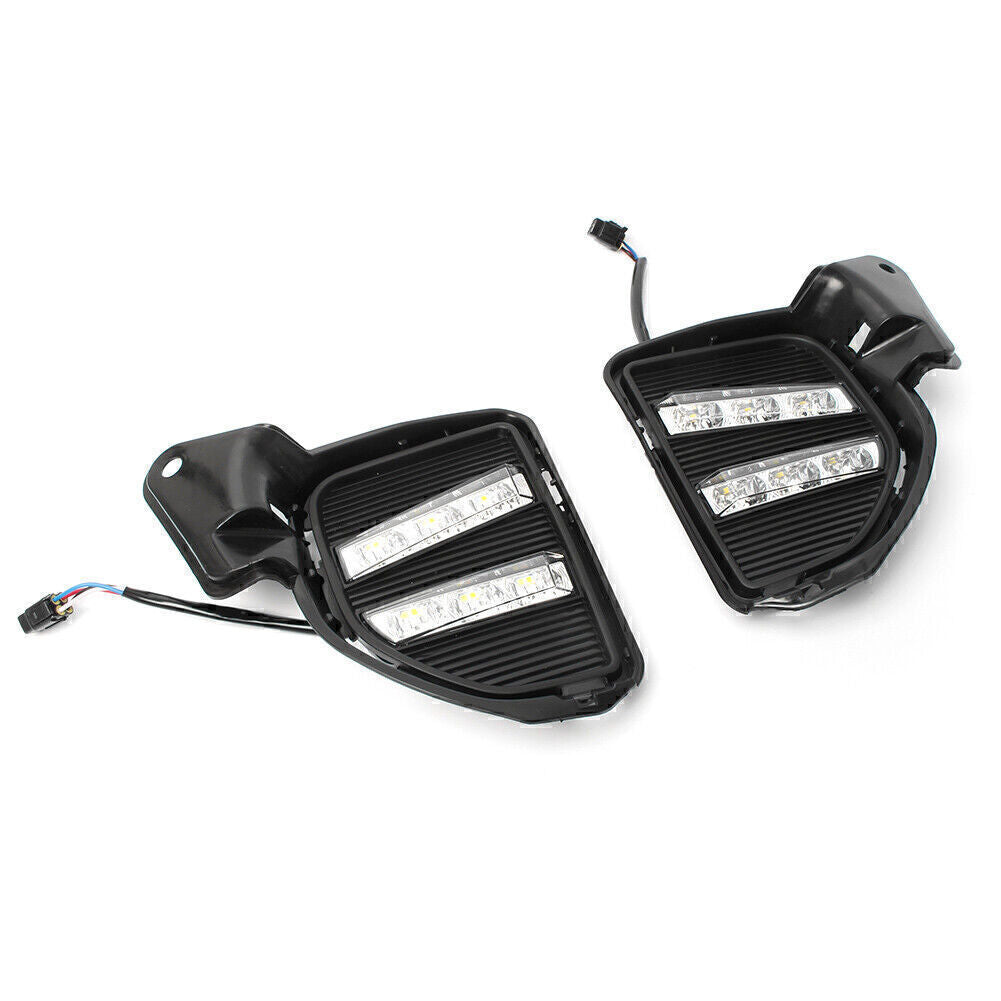 2pcs Fog Light DRL Daytime Running light For Fit for Toyota Hiace 200 2014-2017