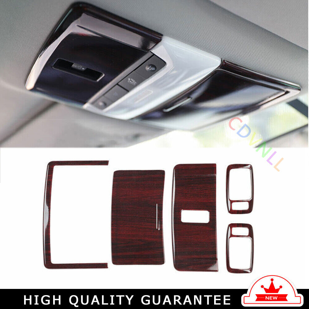 Car Front Reading Lamp Frame Cover Trim for Nissan Altima 2019-22 Red Wood Grain