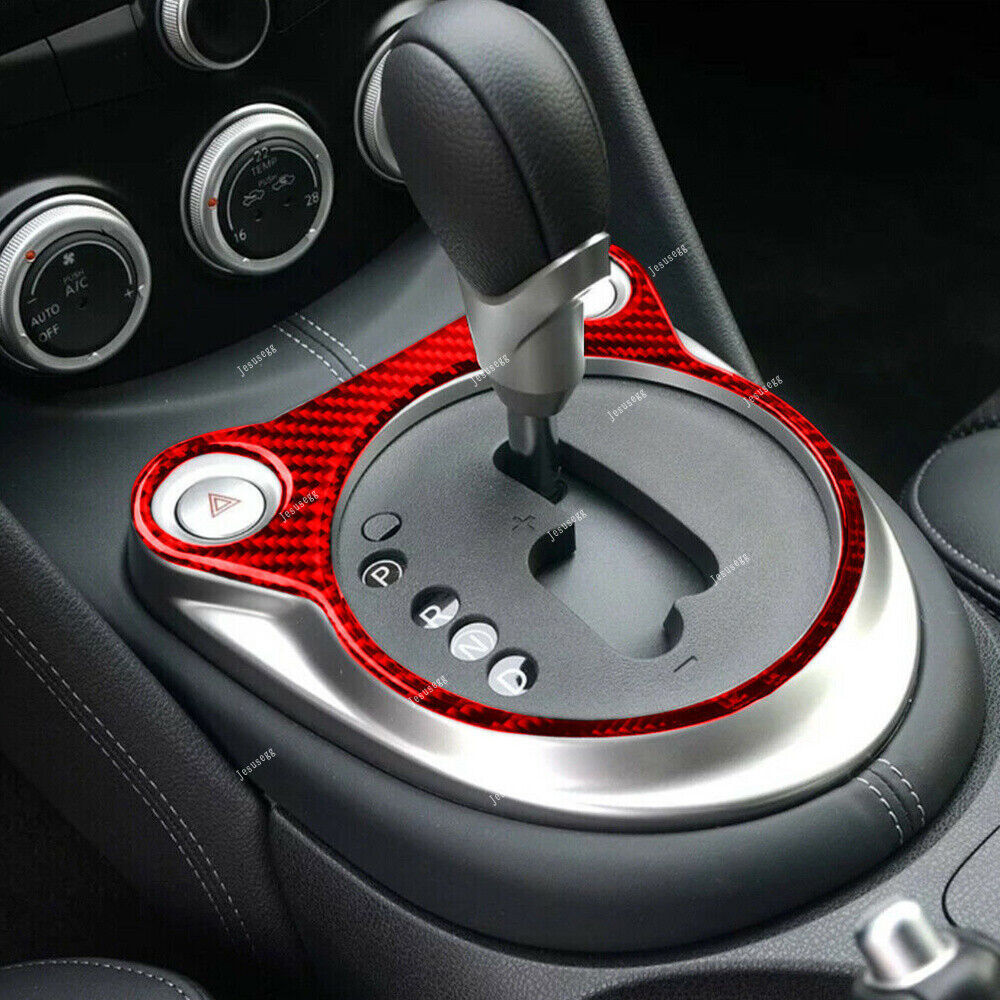 for Nissan 370Z 2009-20 Red Carbon Fiber Speedometer Interior Decor Trim Cover