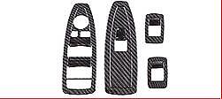 ABS Carbon Fiber Inner window glass switch trim 4PCS 2016-2021 for BMW X1 F48