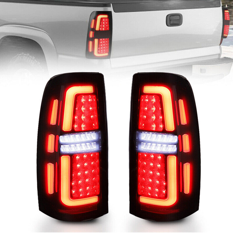 Pair LED Tail Lights For 99-06 for Chevy Silverado 99-02 for GMC for Sierra 1500 2500 3500