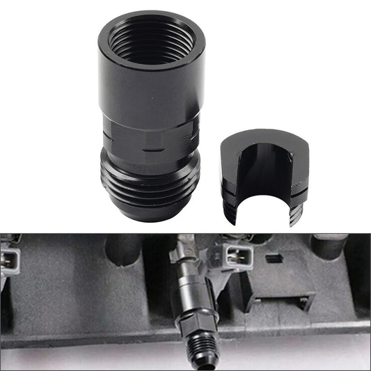 8AN Male to 3/8 Quick Disconnect EFI Fuel Rail Adapter Fitting For GM LS