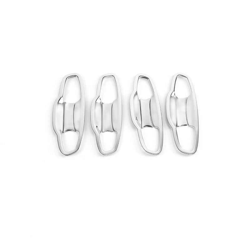 Chrome Steel Exterior Outside Door Bowl Cover Trim for Volkswagen Atlas 18-2023