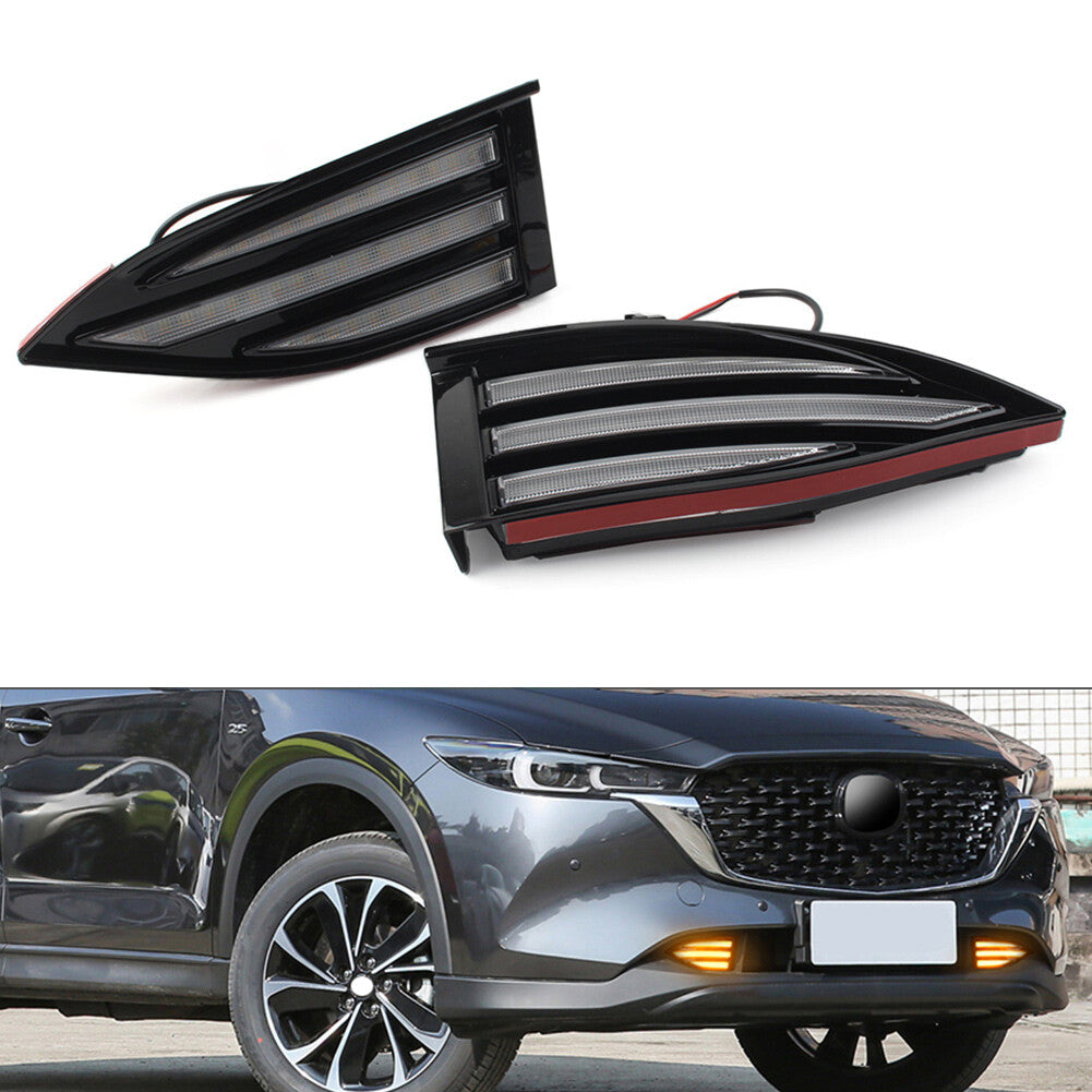 2x Daytime Running Light DRL Fog Lamp Turn Signal Lamp for Mazda CX-5 2022-2023