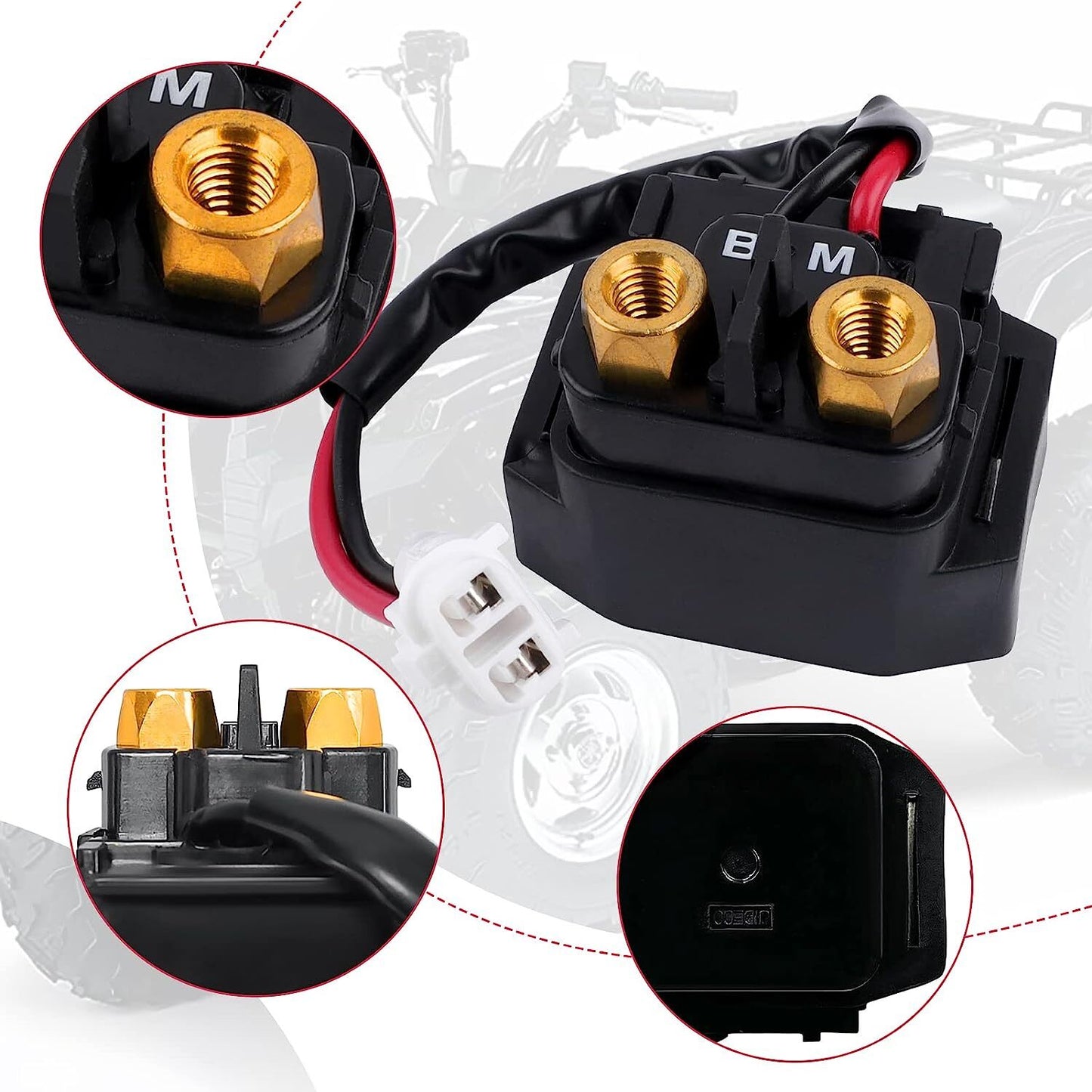 Starter Solenoid Relay for Yamaha Grizzly 600 YFM600 1999-2001 5GT-81940-11-00