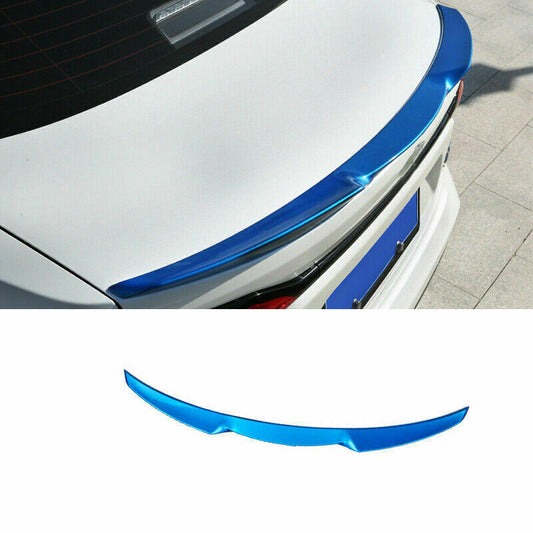 for Toyota for Corolla Sedan 2019-2023 Blue Rear Spoiler Trunk Lip Tail Wing Cover