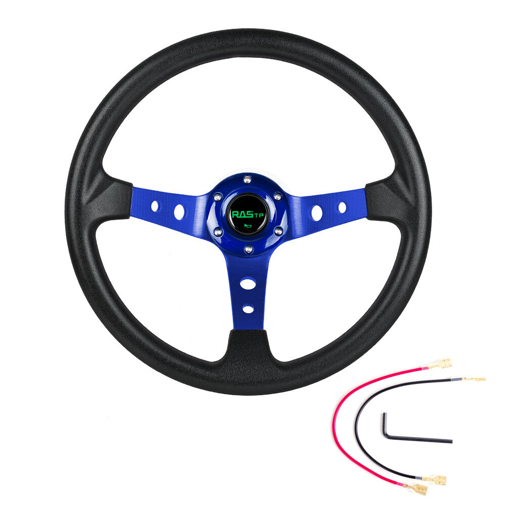Universal 13.5 345MM 9.5cm Deep Dish Drifting Aluminum Steering Wheel Racing