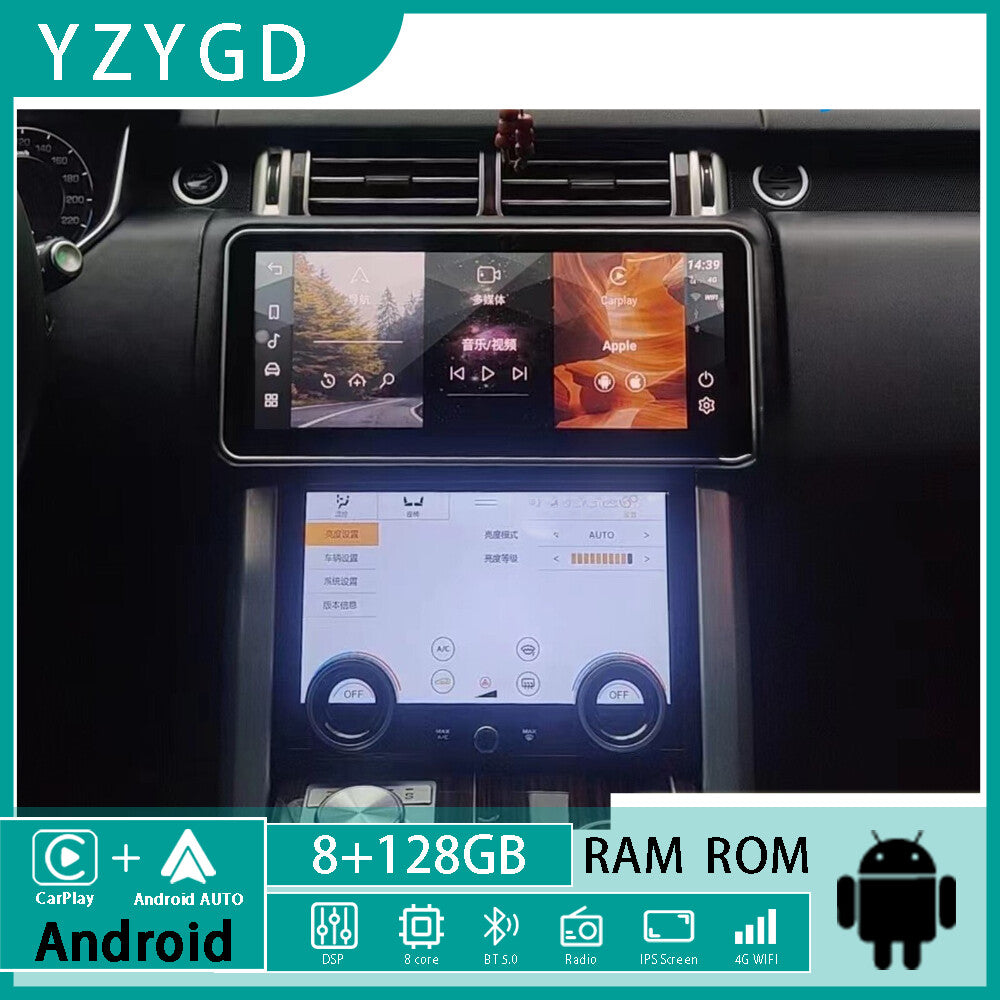 Car Radio for Land Rover for Range Rover Sport L494 2014-2017 Android Panel A/C