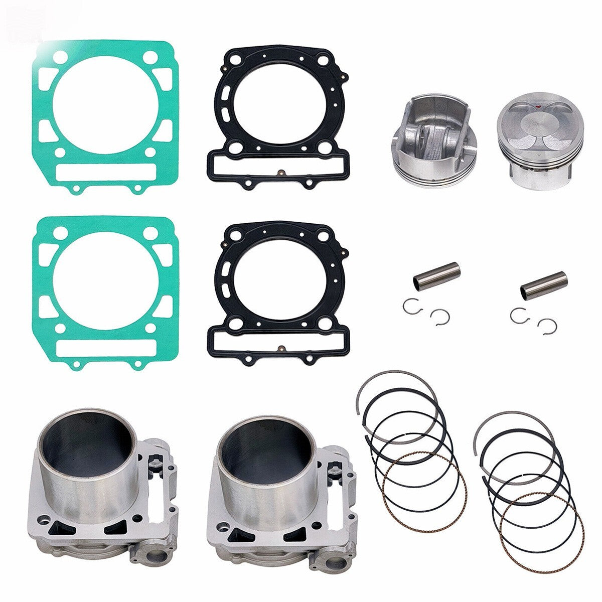 New Cylinder Head Body Kit 1 2 Piston Gasket For Hisun 800cc RS8 HS800 ATV UTV