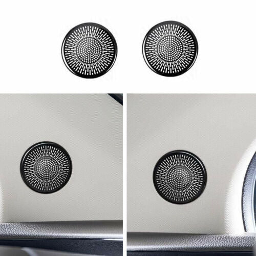 2for Kia Carnival 2022-2023 Black Inner Door Speaker A-Pillar Decor Cover Trims