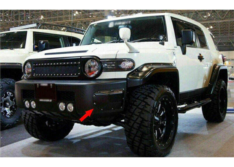 Matte Black Front Bumper Side Spoiler Guard Trim for Toyota FJ Cruiser 2007-2014