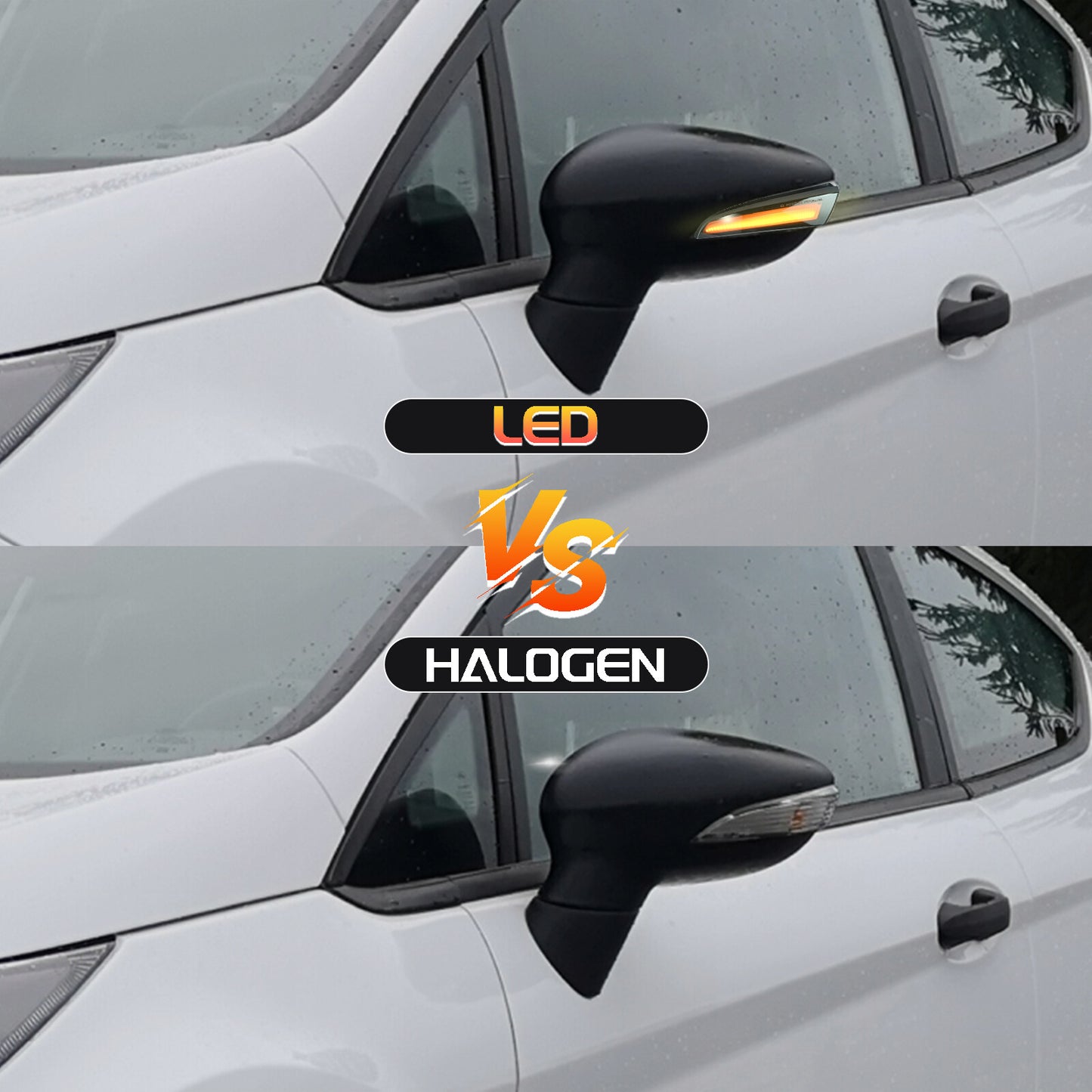 2 X Dynamic LED Side Smoke Turn Signal Light Indicator for Ford Fiesta MK7 BMax