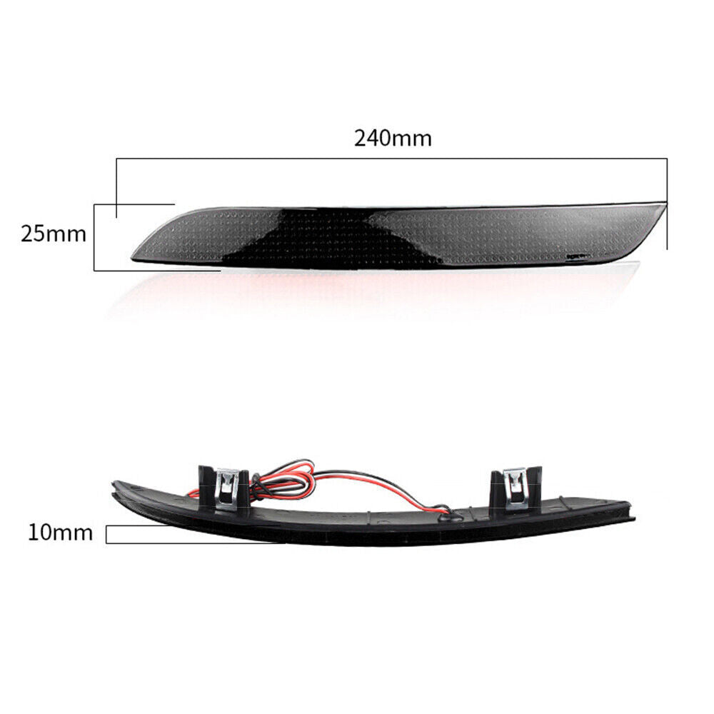 2× Für for BMW 5er F10 F11 F18 09-14 Reflektor Bremsleuchten Licht Rot 63147203238