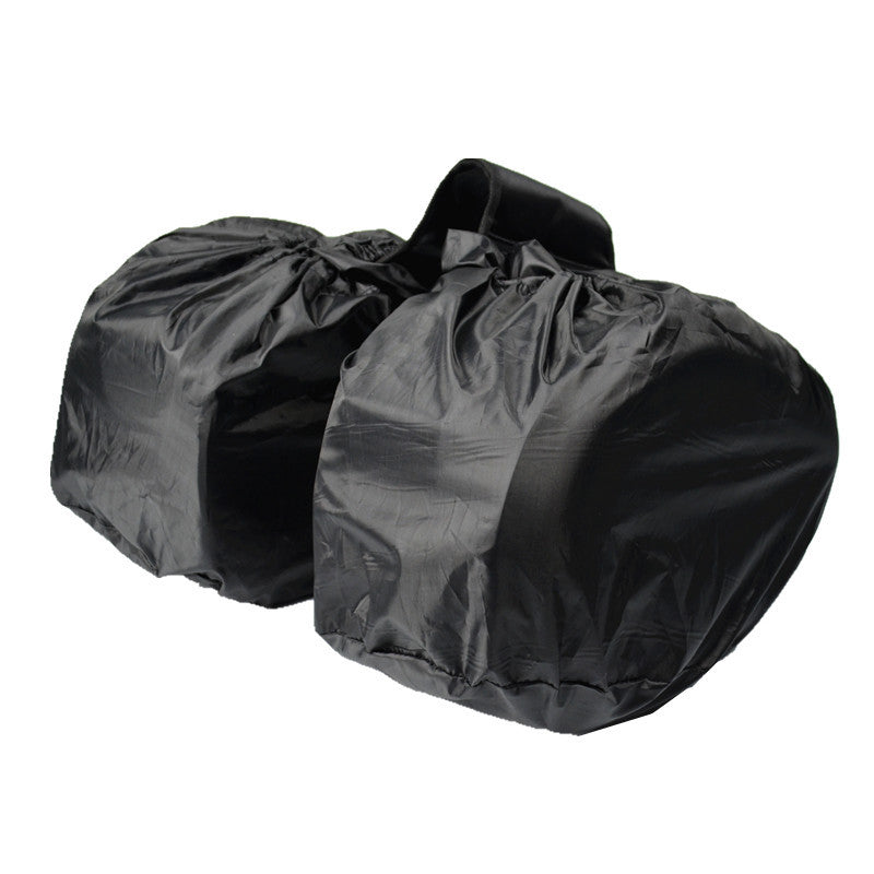 2Pcs Black 18-29L Motorcycle Saddle Bag Luggage Storage Saddle Side Box