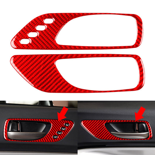 Red Door Handle Cover Trim for Lexus RC300 RC350 RC200T F Sport 2015-2024