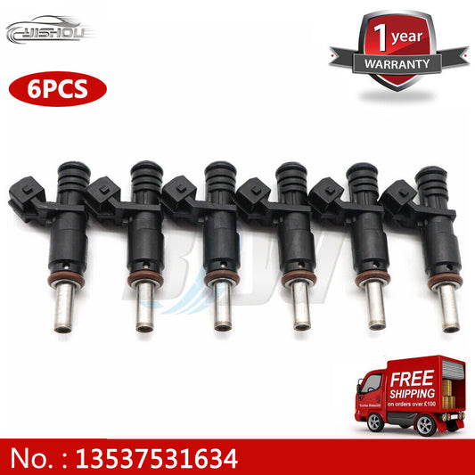 6 fuel injectors, model number 7531634, suitable for BMW 128i, 328i, X3, X5, Z4, 525i, 06-12 2.0/2.5/3.0L.