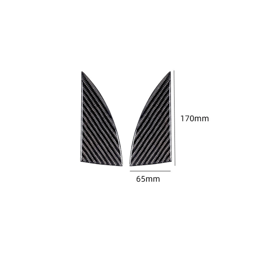 2Pcs Carbon Fiber Interior Side Window Trim Cover for Ford Explorer 2011-2014