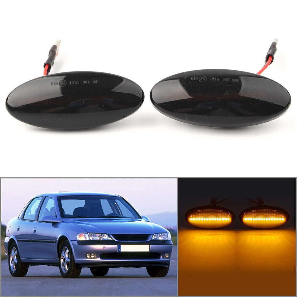 2x Dynamic LED Side Marker Light Turn Signal for Opel Vectra B 1995 1996-2002