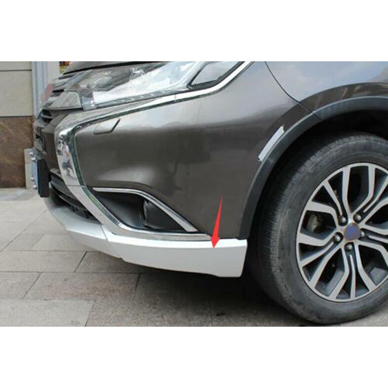 Front Bumper Side Lip Spoiler Guard Cover Trim for Mitsubishi Outlander 2016-20